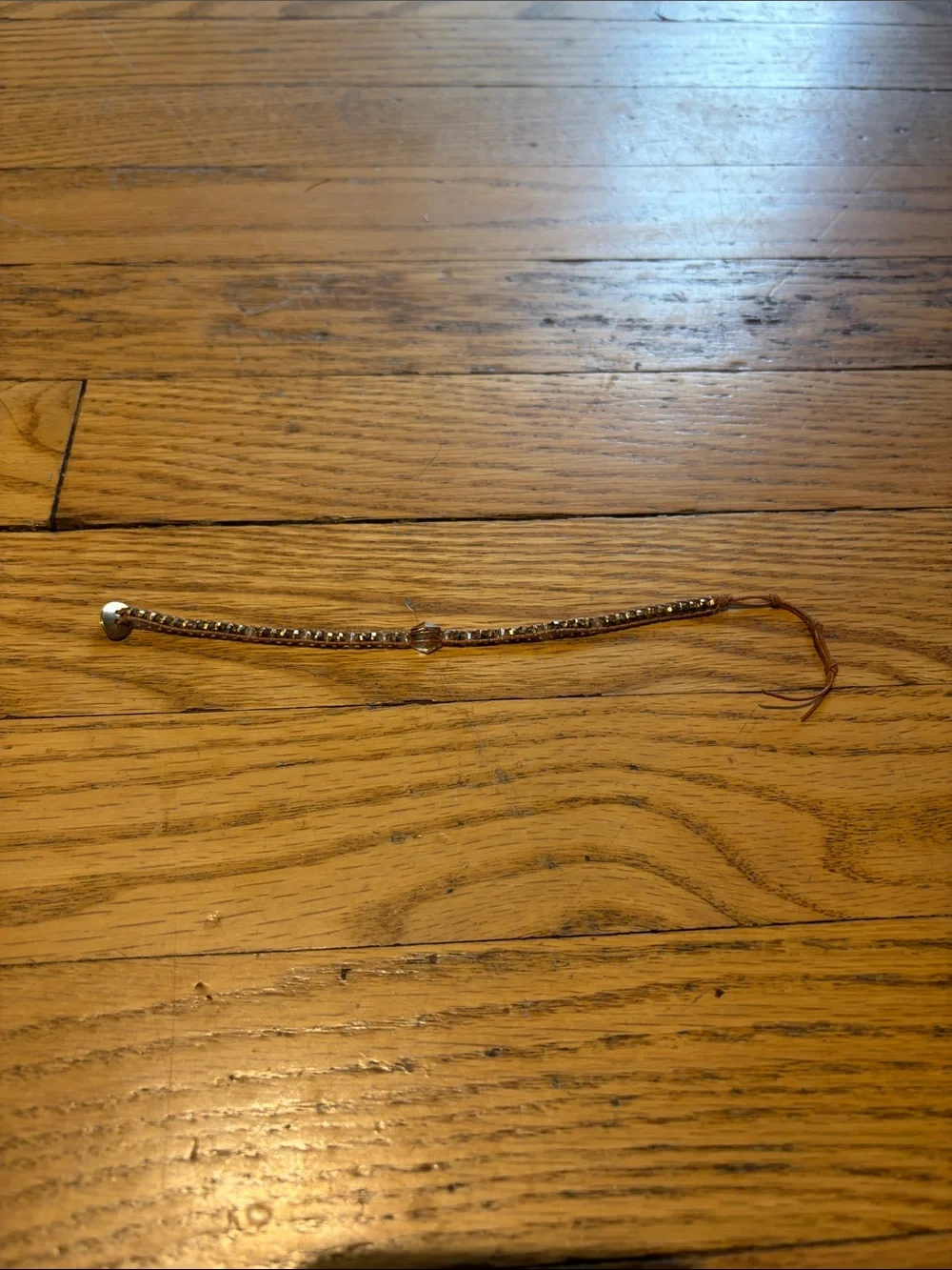 NWOT Chan Luu Delicate Brown and Gold Beaded Bracelet